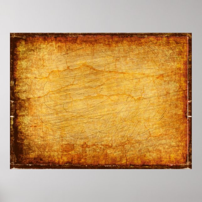 Poster Vintage textura dourada (Frente)