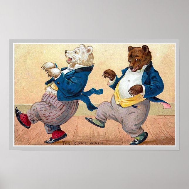 Póster Vintage "The Bears' Cakewalk" (Frente)