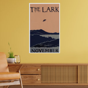 Poster Vintage "The Lark" Florence Lundbord Abstrato