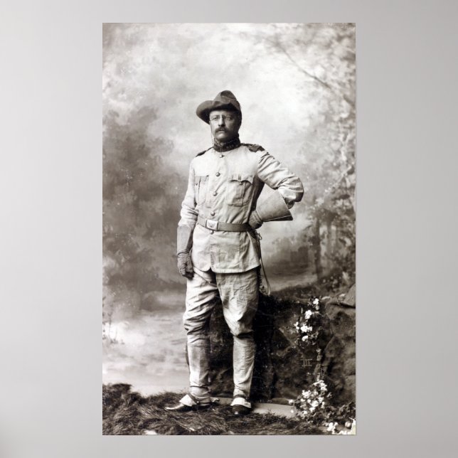 Poster Vintage Theodore Roosevelt Rough Riders (Frente)