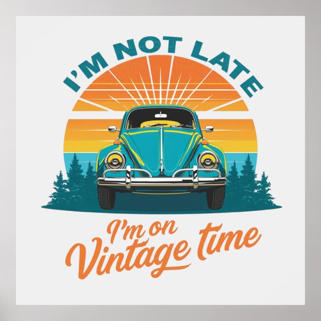 Poster Vintage Time Ride (Frente)