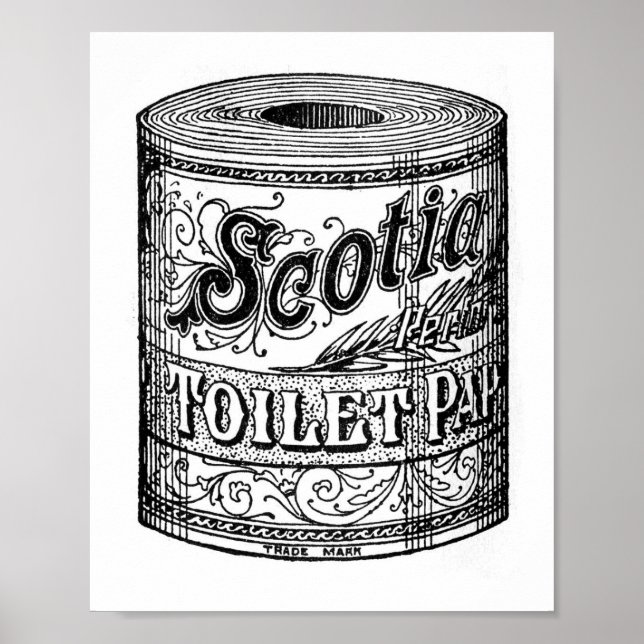 Poster Vintage Toilet Paper (Frente)