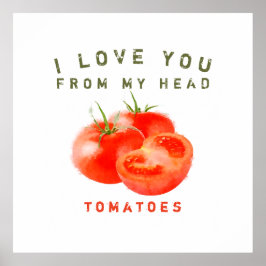 Poster Vintage Tomato Quote Design -