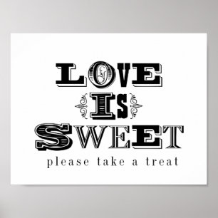 Poster Vintage - Tome um Sinal de Mesa de Casamento de Tr
