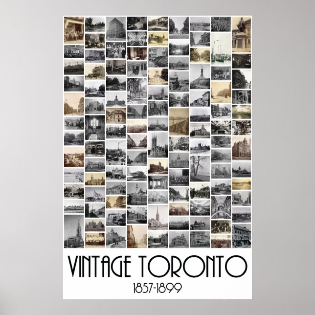 Póster Vintage Toronto: fotografias de 1857-1899 (Frente)