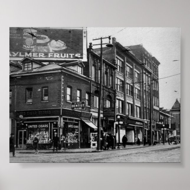 Póster Vintage Toronto, Ontário, Canadá (Frente)