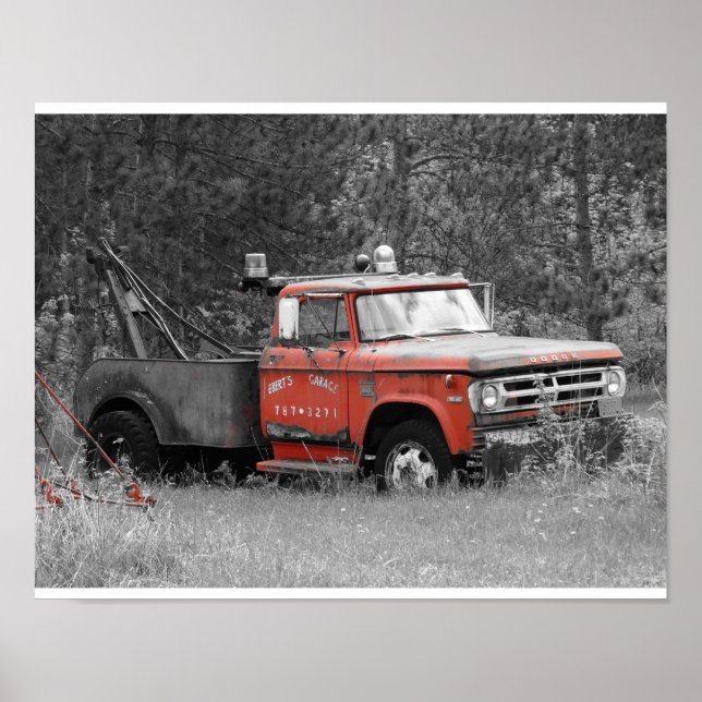 Poster Vintage Tow Truck (Frente)