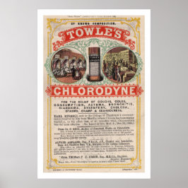 Poster Vintage Towers Cholera Cure Advertisement