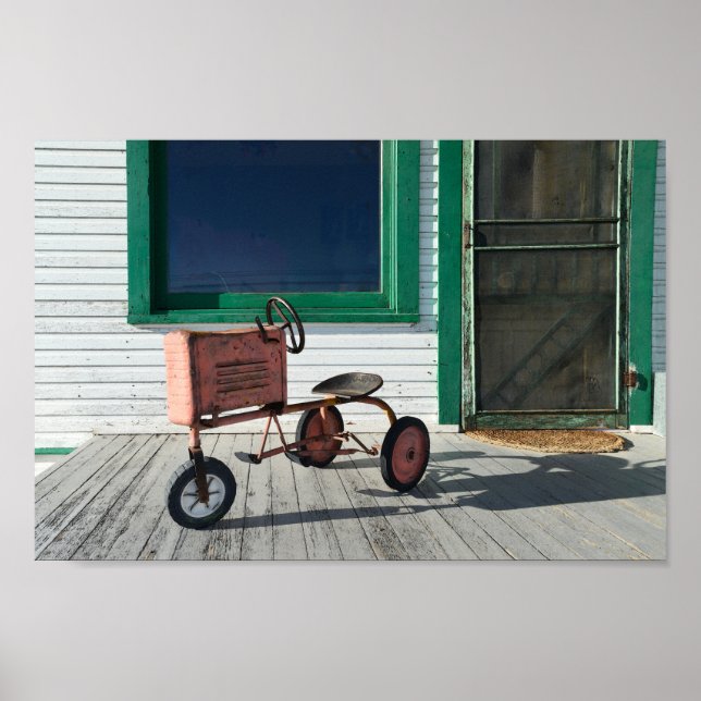 Póster Vintage Toy Trator (Frente)