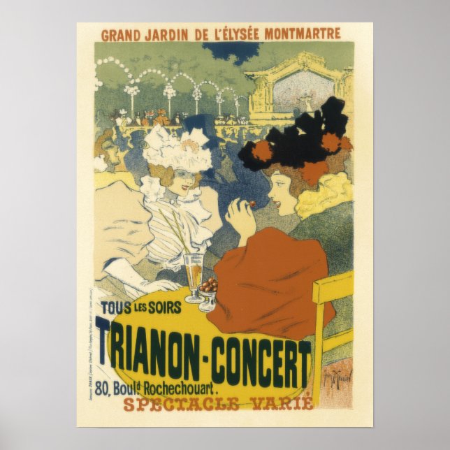 Póster Vintage Trianon-Concert Advertisement (Frente)