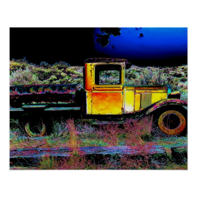 Póster Vintage Truck (Frente)