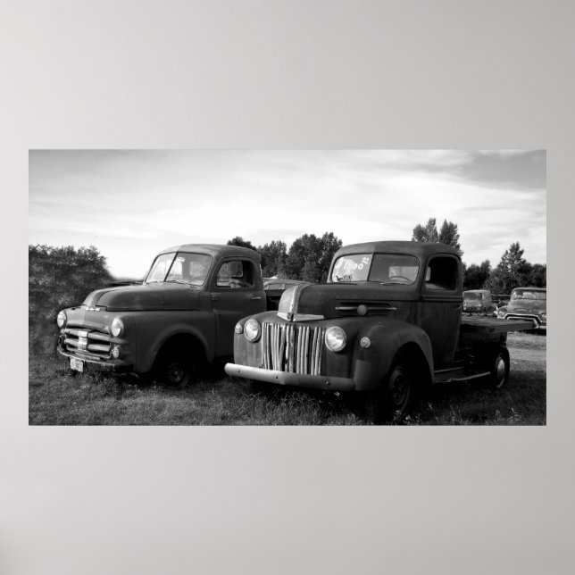 Póster Vintage Trucks (Frente)