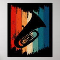 Vintage Tuba Retro Tuba