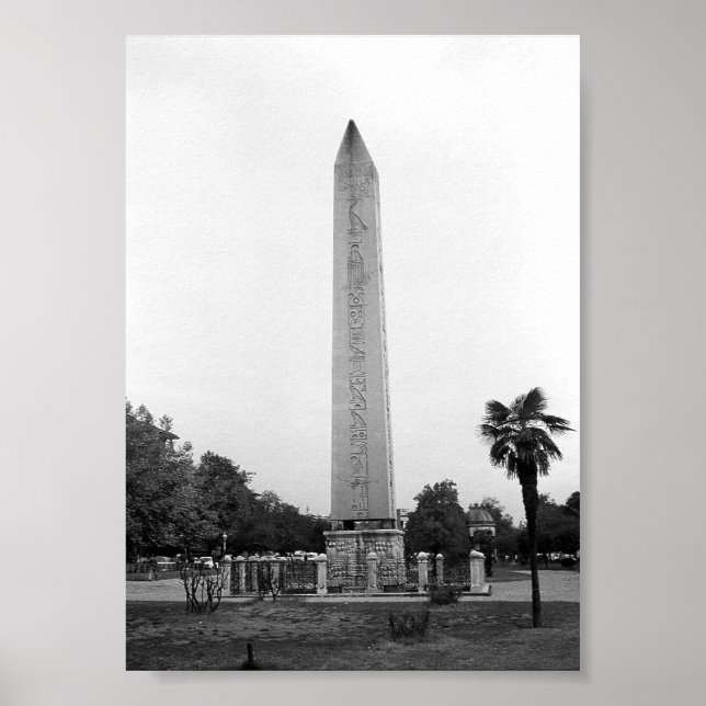Poster Vintage Turkey Istambul Obelisk de Theodosius (Frente)