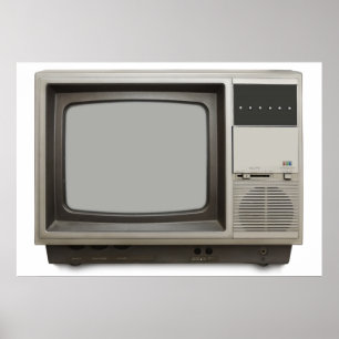 Póster vintage tv