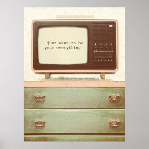 Póster Vintage TV Star