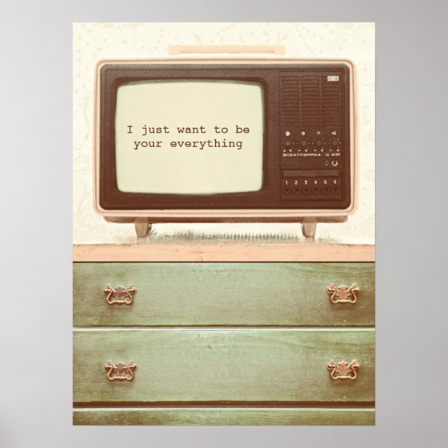 Póster Vintage TV Star (Frente)