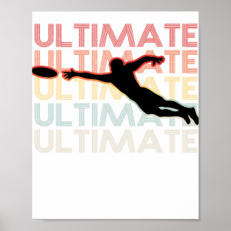 Poster Vintage Ultimate Frisbee Sport Retro