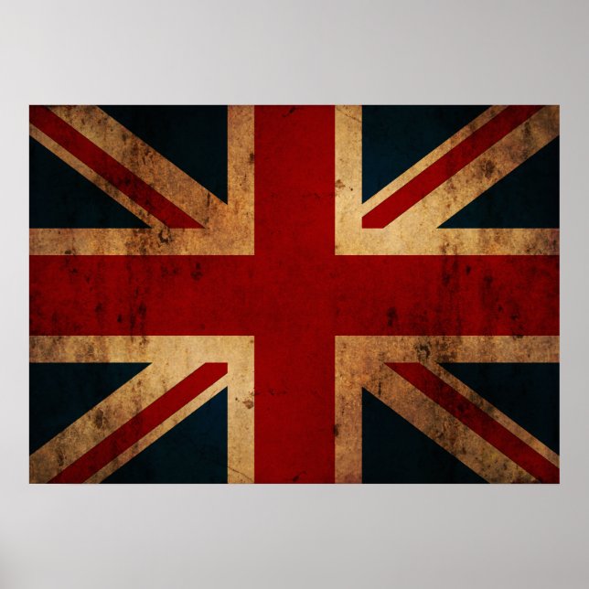 Póster Vintage Union Jack (Frente)