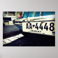 Vintage Uruguai Car South America Viagem
