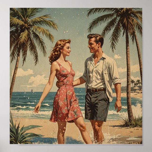 Poster Vintage vacage (Frente)