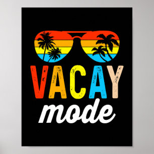 Poster Vintage Vacage Modo Vacinação Vintage Cruise Famíl