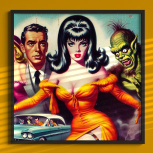 Poster Vintage Vampire Girl