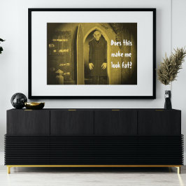 Poster Vintage Vampire Horror Nosferatu Mostard Amarelo