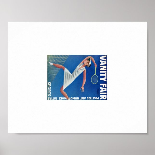 Póster Vintage Vanity Fair Tênis Ad (Frente)