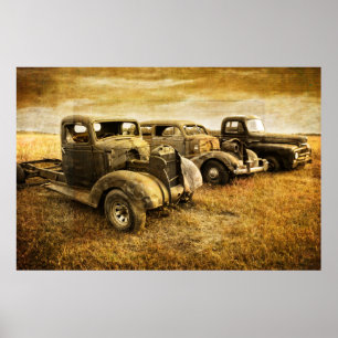 Póster Vintage Vehicles