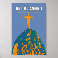 Vintage Viagem de Arte do Brasil no Rio de Janeiro