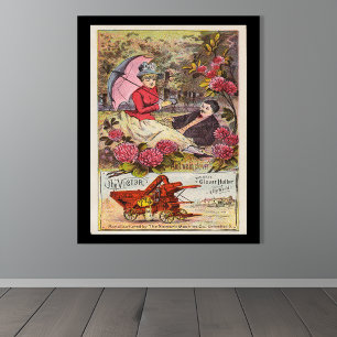 Póster Vintage Victor Clover Machine Advertisement