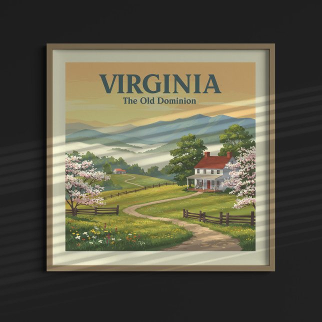 Poster Vintage Virginia (Criador carregado)