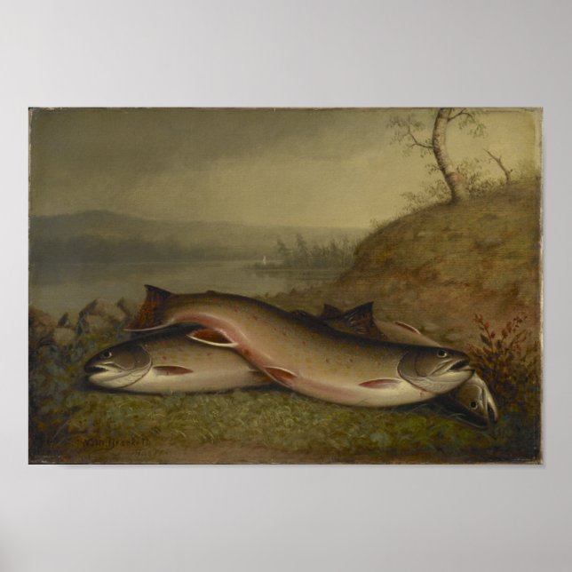 Poster Vintage Walter Brackett Trout (Frente)