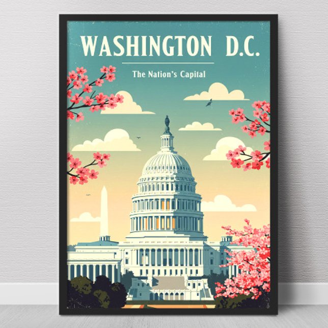 Poster Vintage Washington D.C. (Criador carregado)