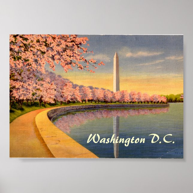 Poster vintage, Washington DC (Frente)