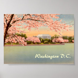 Poster vintage, Washington DC