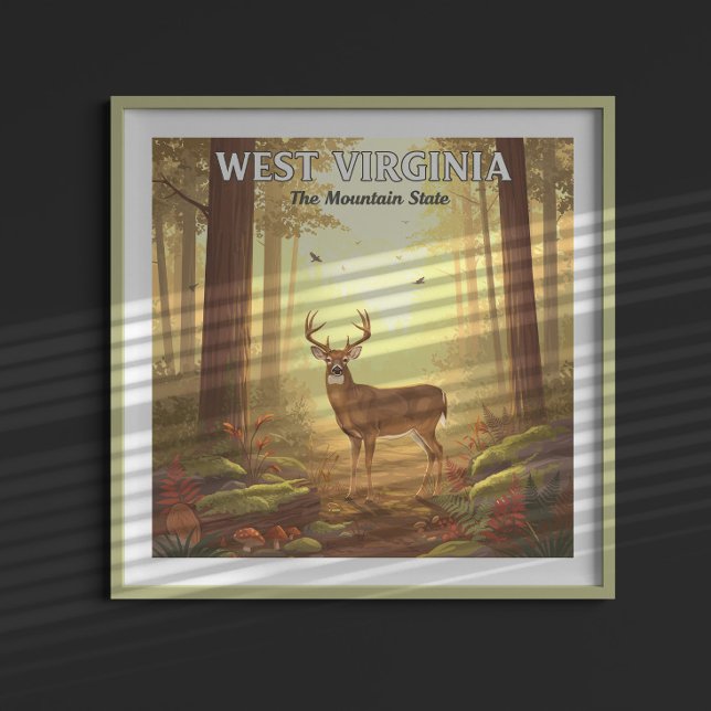 Poster Vintage West Virginia (Criador carregado)
