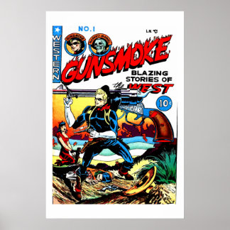 Póster Vintage Western Comic - Cigarro #1