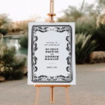 Poster Vintage Western Cowboy Sinal de Casamento Russo po<br><div class="desc">Vintage Western Cowboy Sinal Rustic Country Wedding - disponível em download instantâneo!</div>