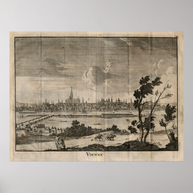 Poster Vintage Wien (1739) (Frente)