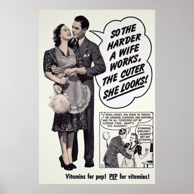 Poster Vintage Wife Mail Order Advertiment (Frente)