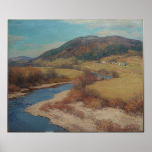 Poster Vintage Willard Metcalf Indian Summer Vermont