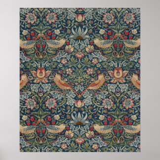 Poster Vintage William Morris Strawberry Thef