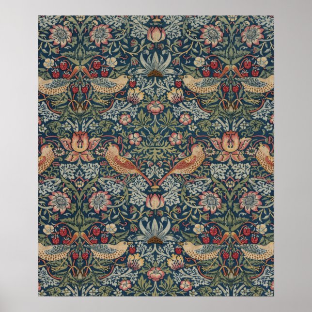 Poster Vintage William Morris Strawberry Thef (Frente)