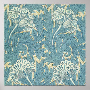 Póster Vintage William Morris Tulip Floral Design