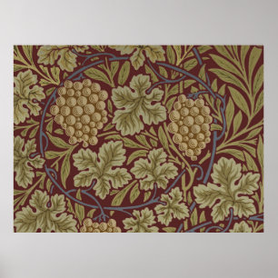 Poster Vintage William Morris Vine Wallpaper Padrão