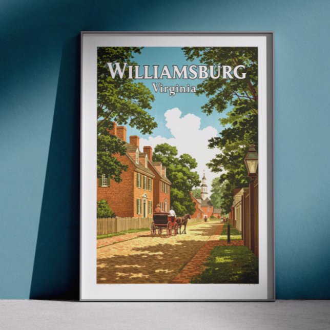 Poster Vintage Williamsburg Virginia (Criador carregado)