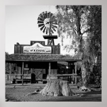 Vintage Windmill, foto branca e preto