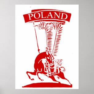 Póster Vintage Winged Hussar polonês